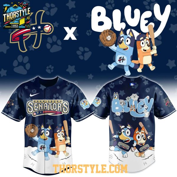 Harrisburg Senators Bluey Night Game 2026 Minor Baseball Jersey