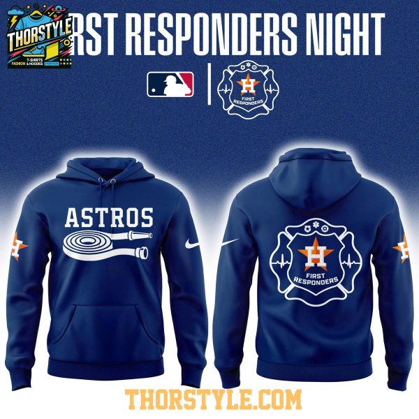 Houston Astros First Responders Night x MLB Game Hoodie Shirts