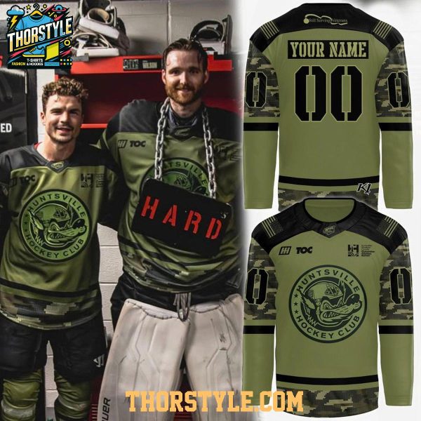 Huntsville Havoc Military Appreciation Night 2026 Personalized Hockey Jersey