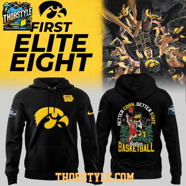 Iowa Hawkeyes March Madness Elite Eight Night 2026 Hoodie T-Shirt