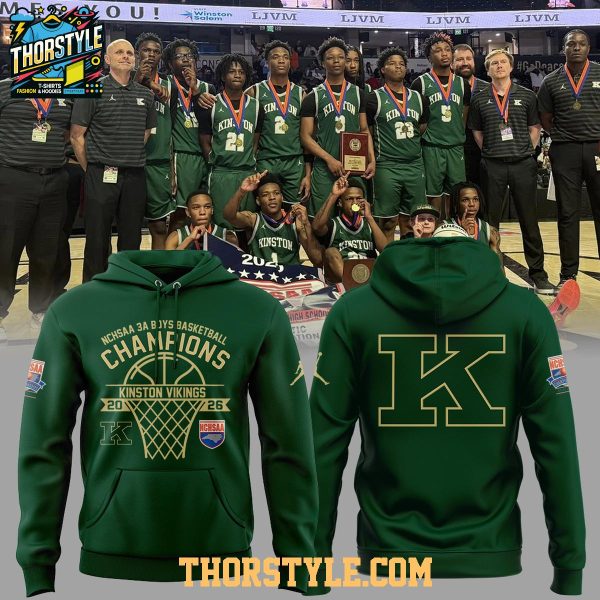 Kinston Vikings NCHSAA 3A Boys Champions 2026 Hoodie T-Shirt