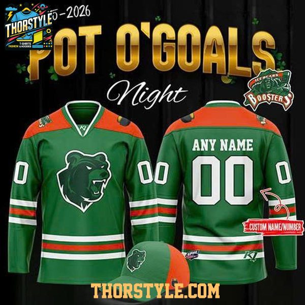 Knoxville Ice Bears Pot O’ Goals 2026 Personalized Hockey Jersey