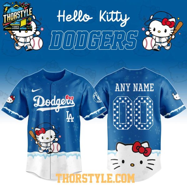 LA Dodgers Hello Kitty 2026 Night New Season Personalized Baseball Jersey