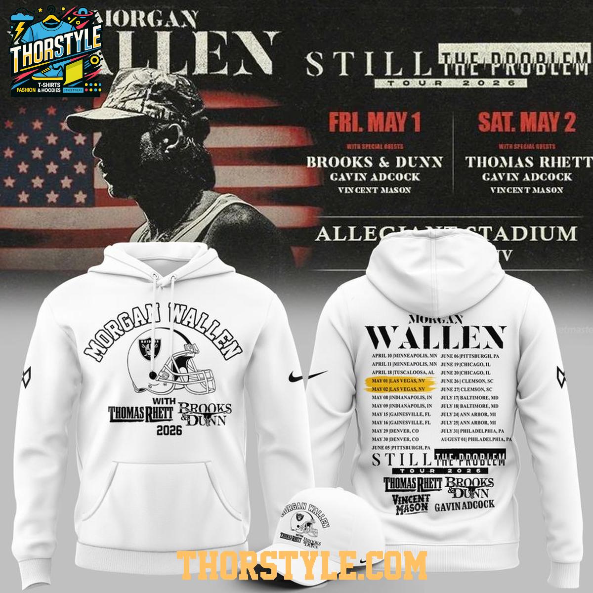 Las Vegas Raiders x Morgan Wallen 2026 Still The Problem Hoodie Shirts Las Vegas Raiders x Morgan Wallen 2026 Still The Problem Hoodie Shirts