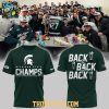 Michigan State Spartans Back To Back To Back Big Ten Champs 2026 Hoodie