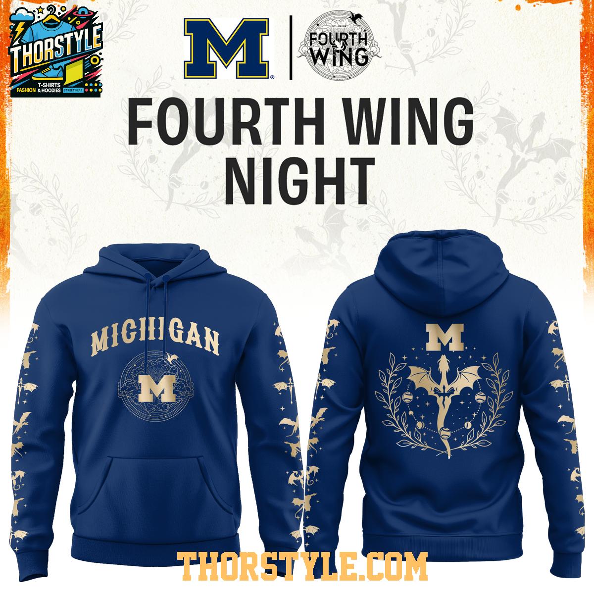 Michigan Wolverines Fourth Night 2026 NCAA Football Hoodie T-Shirt Michigan Wolverines Fourth Night 2026 NCAA Football Hoodie T-Shirt