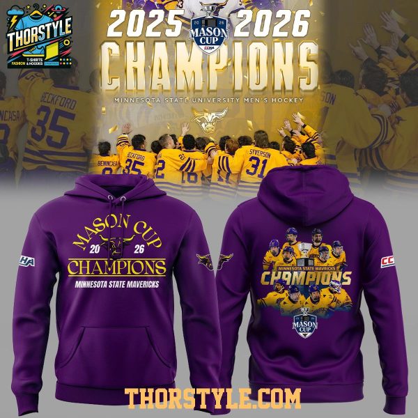 Minnesota State Mavericks 2026 Mason Cup Champions Hoodie T-Shirt