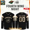 Edmonton Oilers Fourth Wings Night 2025 Dark Personalized Hockey Jersey