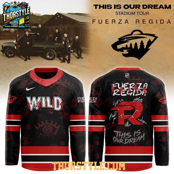 Minnesota Wild Fuerza Regida Stadium Tour 2026 Personalized Hockey Jersey