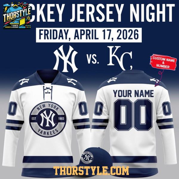 NY Yankees x Night Of NHL 2026 Personalized Hockey Jersey