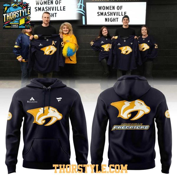 Nashville Predators 2026 Women Of Smashville Tribute Night Hoodie T-Shirt