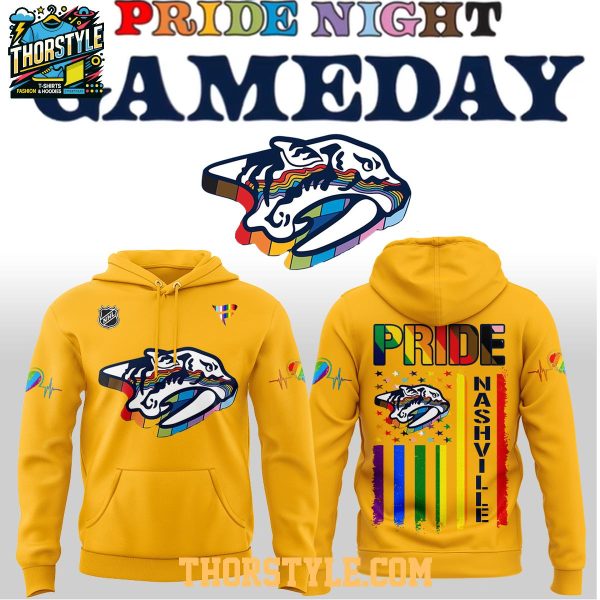 Nashville Predators Celebrating Pride Night Gameday 2026 Vibe Hoodie Shirts
