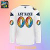 Nashville Predators Pride Night All White 2026 Personalized Hockey Jersey