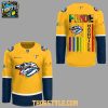 Nashville Predators Pride Night Gameday 2026 Celebrating Hockey Jersey