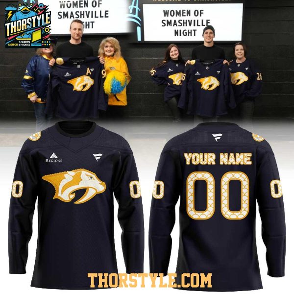 Nashville Predators Women Of Smashville 2026 Personalized Hockey Jersey