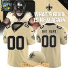 New Orleans Saints Gameday Gold 2026 Personalized Football Jersey