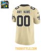 New Orleans Saints Gameday Gold 2026 Personalized Football Jersey