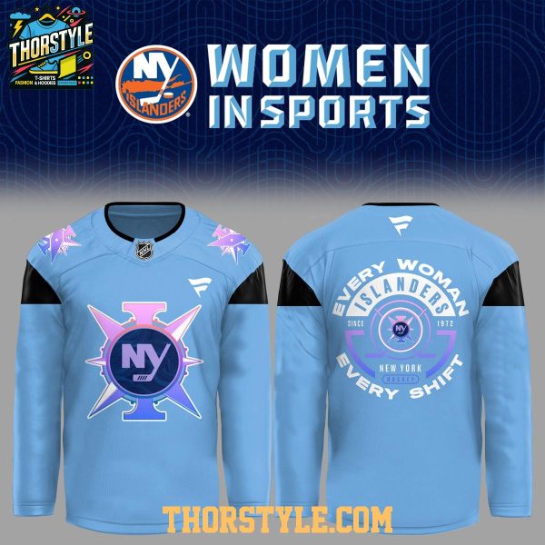 New York Islanders Celebrating Women In Sports 2026 Night Hockey Jersey