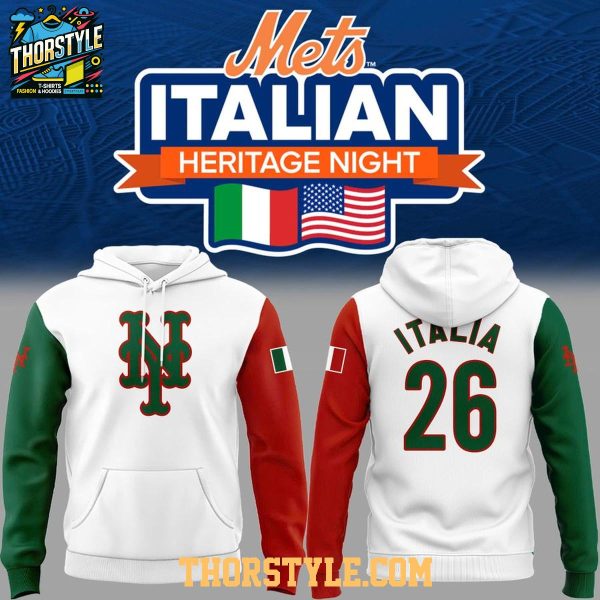 New York Mets Italian Heritage Night 2026 Celebration Hoodie T-Shirt