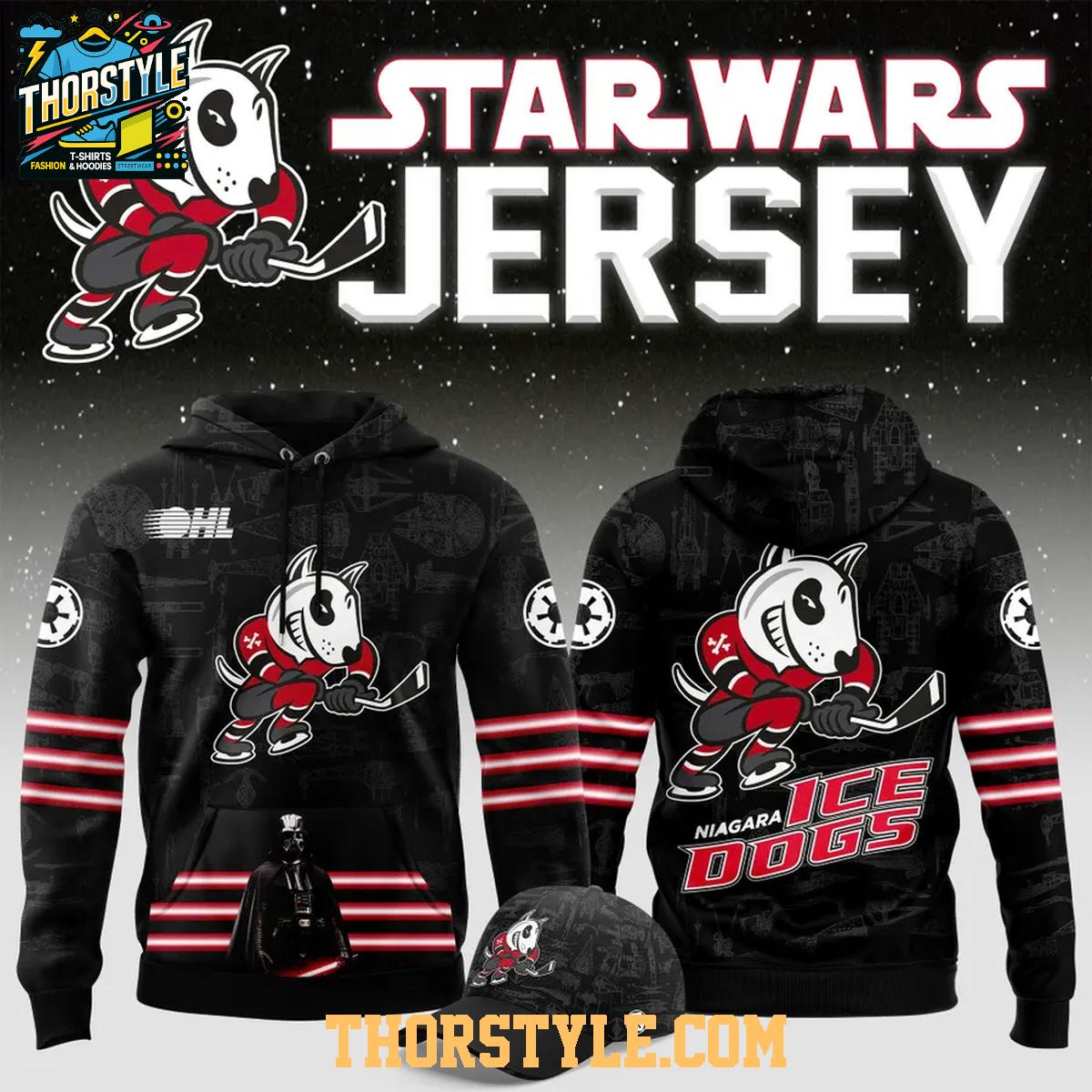 Niagara IceDogs x Star Wars Night 2026 Dark Side Hoodie T-Shirt Niagara IceDogs x Star Wars Night 2026 Dark Side Hoodie T-Shirt