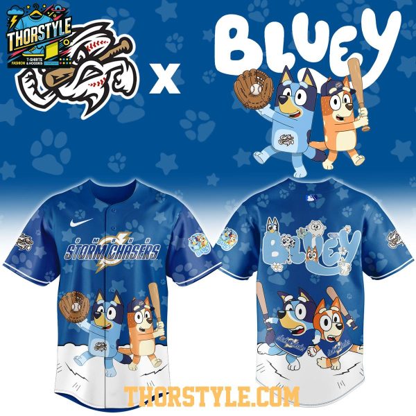 Omaha Storm Chasers Bluey Night 2026 Minor Game Baseball Jersey