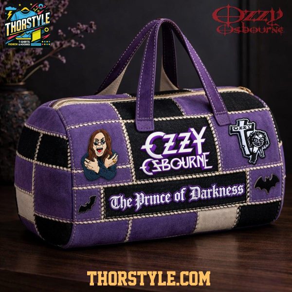 Ozzy Osbourne The Prince Of Darkness 2026 Quilted Duffle Bag