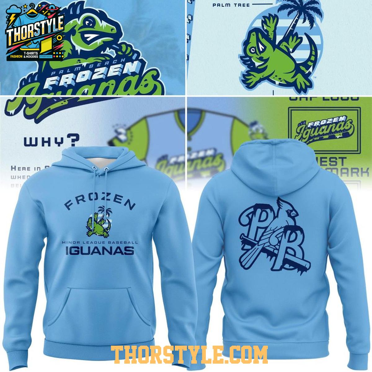Palm Beach Cardinals 2026 Palm Beach Frozen Iguanas Hoodie T-Shirt Palm Beach Cardinals 2026 Palm Beach Frozen Iguanas Hoodie T-Shirt