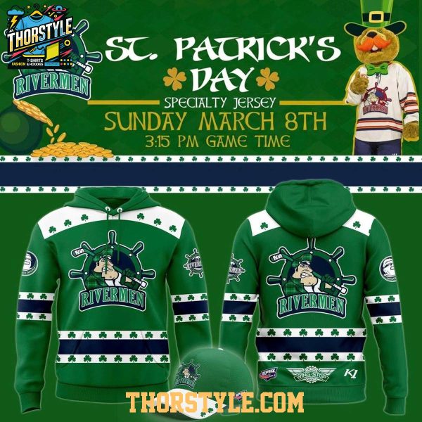 Peoria Rivermen 2026 St. Patrick’s Day Celebrating Hoodie T-Shirt