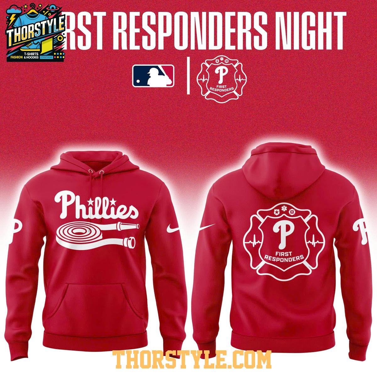 Philadelphia Phillies First Responders Night x MLB Game Hoodie Shirts Philadelphia Phillies First Responders Night x MLB Game Hoodie Shirts