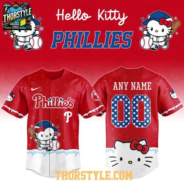 Philadelphia Phillies Hello Kitty 2026 Night New Season Personalized Baseball Jersey