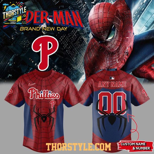 Philadelphia Phillies Spider-Man 2026 Classic Day Baseball Jersey