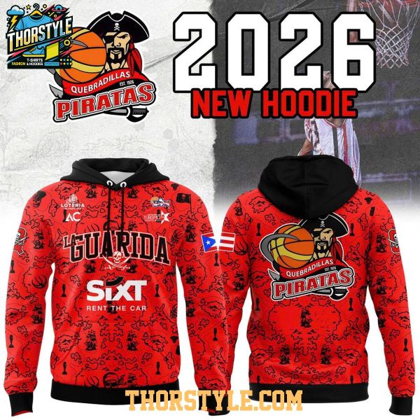 Piratas de Quebradillas 2026 New Season Uniform Hoodie T-Shirt