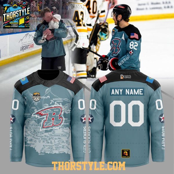 Rapid City Rush Military Appreciation 2026 NIght Personalized Hockey Jersey