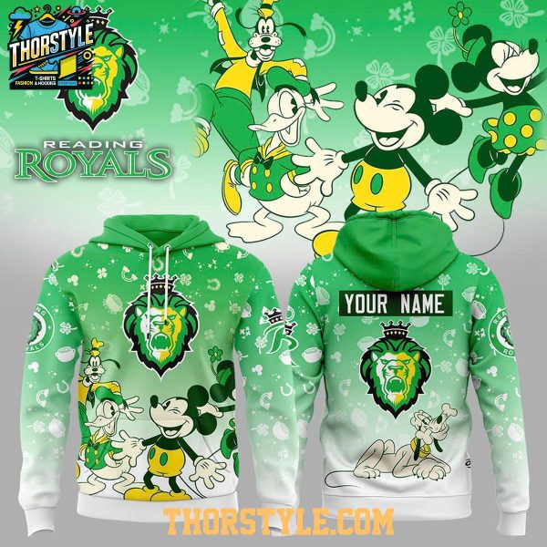 Reading Royals Mickey 2026 St. Patrick’s Day Hoodie T-Shirt