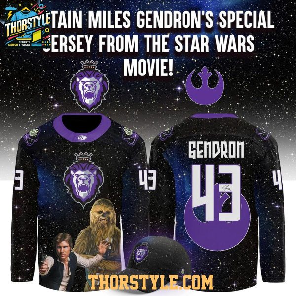 Reading Royals Star Wars 2026 Night Miles Gendron Hockey Jersey