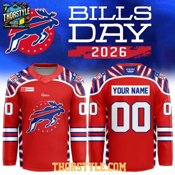 Rochester Americans x Buffalo Bills Day 2026 Personalized Hockey Jersey
