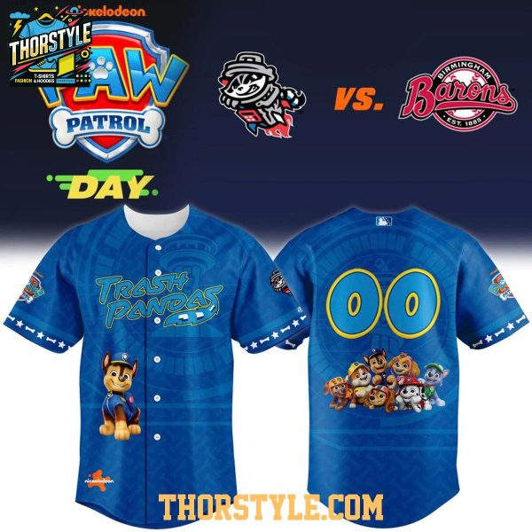 Rocket City Trash Panda Paw Patrol Day 2026 Personalized Baseball Jersey