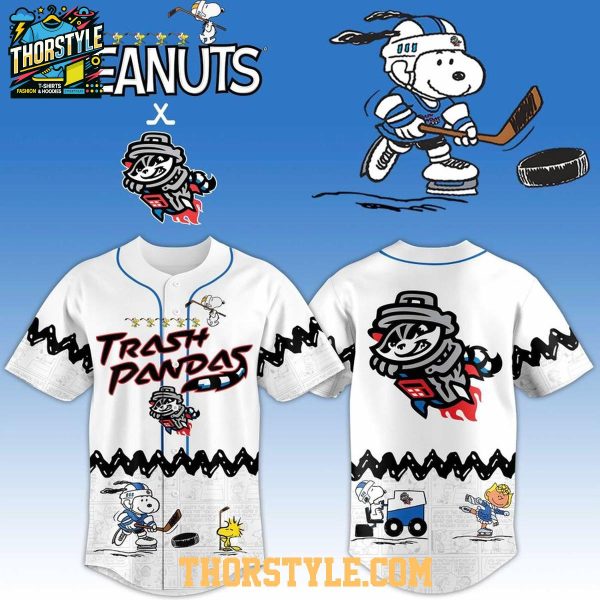 Rocket City Trash Pandas x Peanuts Night 2026 Snoopy Baseball Jersey