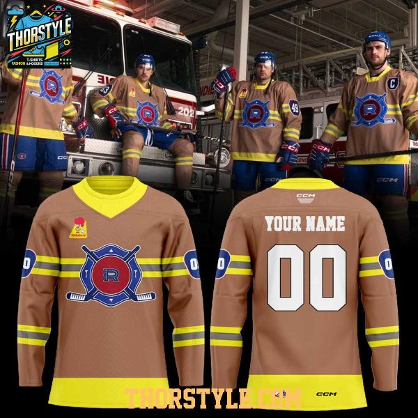 Rocket De Laval Firefighter 2026 Night Personalized Hockey Jersey