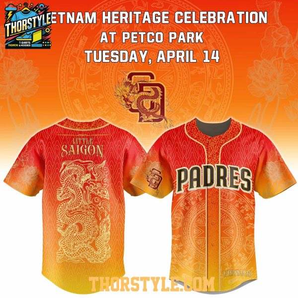 San Diego Padres Vietnam Heritage Night Little Saigon 2026 Baseball Jersey