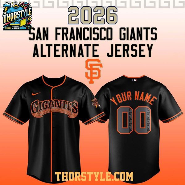 San Francisco Giants Los Gigantes 2026 Personalized Baseball Jersey
