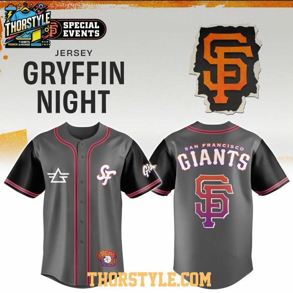 San Francisco Giants x City Connect Gryffin Night 2026 Baseball Jersey