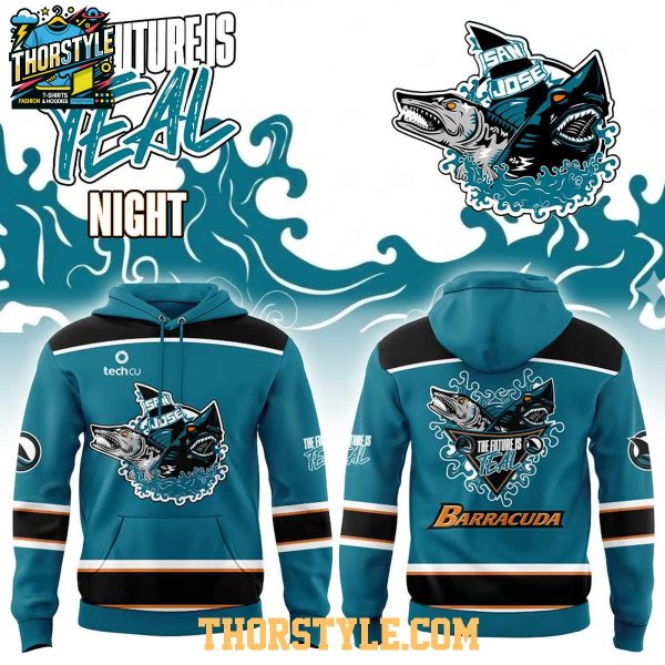 San Jose Barracuda The Future is Teal Night 2026 Hoodie T-Shirt