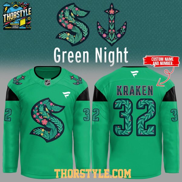 Seattle Kraken Green Night 2026 Kraken Common Thread Hockey Jersey