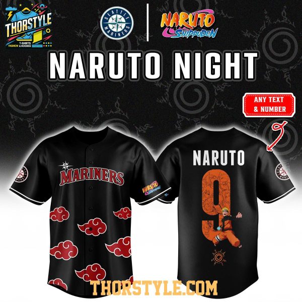 Seattle Mariners x Naruto Shippuden 2026 Nine-Tails Baseball Jersey
