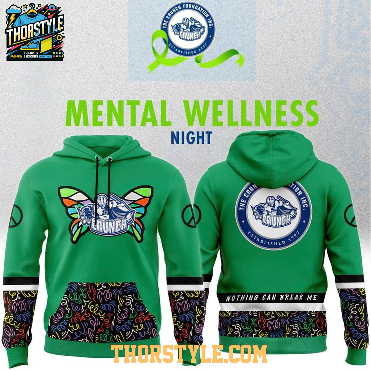 Syracuse Crunch x Mental Wellness Night 2026 Nothing Can Break Me Hoodie Syracuse Crunch x Mental Wellness Night 2026 Nothing Can Break Me Hoodie
