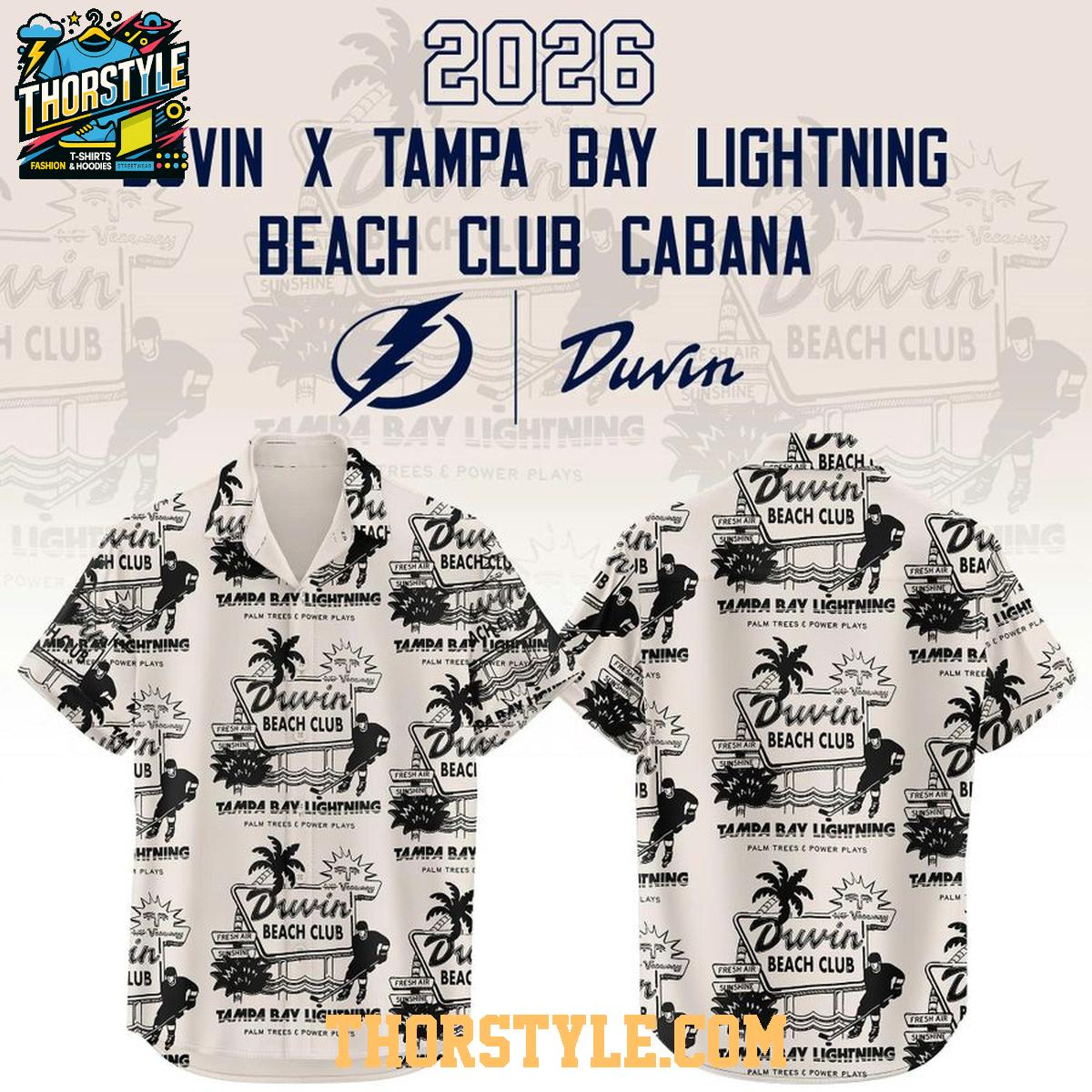 Tampa Bay Lightning Beach Club Cabana 2026 Hawaiian Shirts Tampa Bay Lightning Beach Club Cabana 2026 Hawaiian Shirts