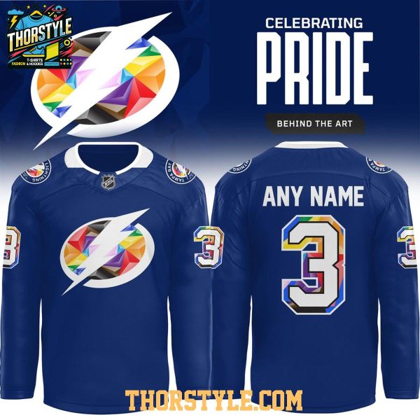 Tampa Bay Lightning Pride Night 2026 Personalized Hockey Jersey
