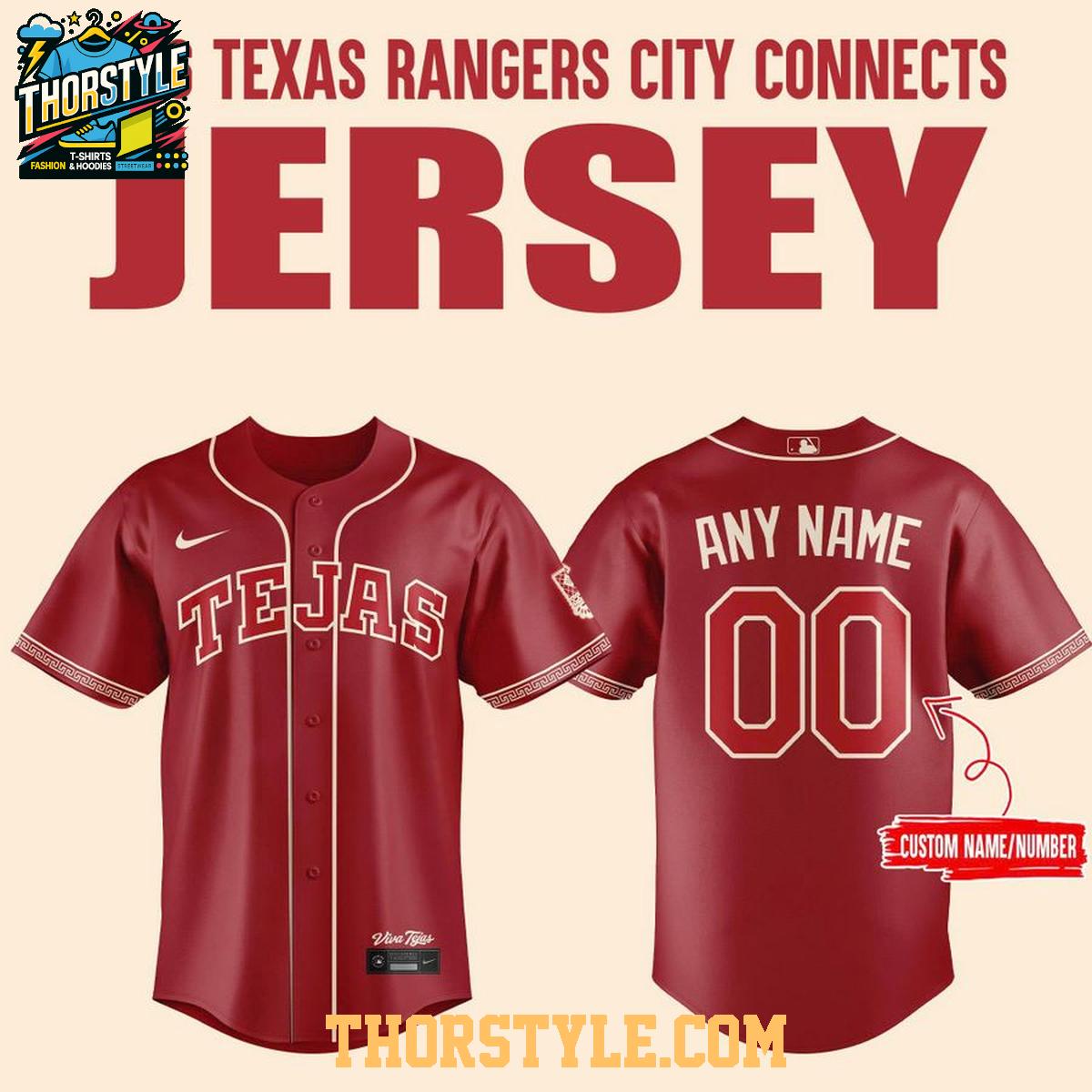 Texas Rangers City Connect Night 2026 Personalized Baseball Jersey Texas Rangers City Connect Night 2026 Personalized Baseball Jersey