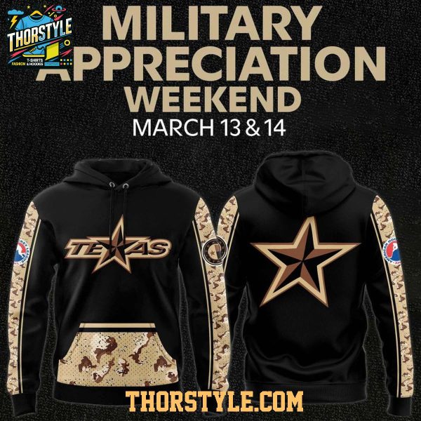 Texas Stars Military Appreciation 2026 Dark Night Hoodie Shirts